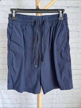 STYLUS Men's Navy Elastic Waist Drawstring Shorts